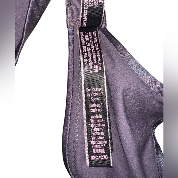 {EUC Victoria's Secret So Obsessed Push-up Bra 32C - Picture 6 of 7